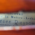 Violon Amédée Dieudonné - Mirecourt - 1941 - étiquette